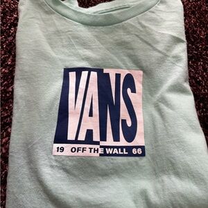 Vans Aqua Blue Logo Tee